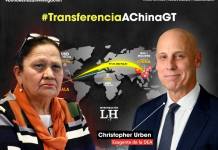 La fiscal general María Consuelo Porras y el exagente de la DEA Christopher Urben, quien reveló cómo opera la mafia china en el mundo. Diseño: La Hora.