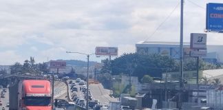 Desde el mediodía de este miércoles Santo ha cobrado vigencia la restricción de circulación del transporte de carga. Foto La Hora: PMT Villa Nueva