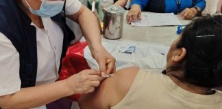 Jornada de vacunación en contra del sarampión realizada en tres municipios. Foto La Hora: MSPAS