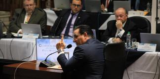 Marco Antonio Villeda Sandoval, quien aspira a convertirse en Fiscal General presentó su plan de trabajo este viernes.