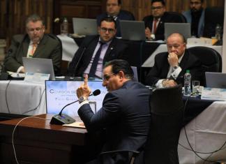 Marco Antonio Villeda Sandoval, quien aspira a convertirse en Fiscal General presentó su plan de trabajo este viernes.