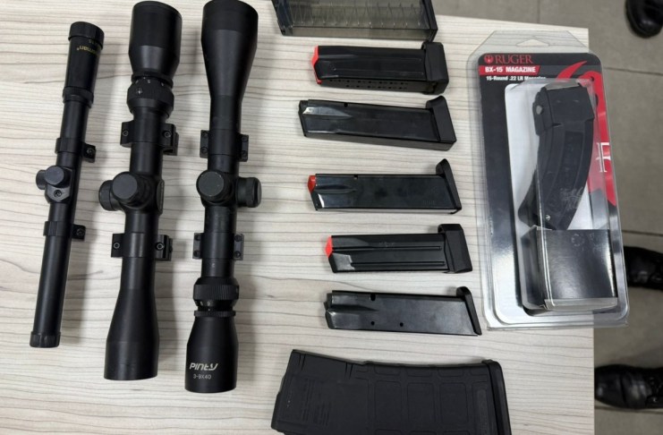 Incautan armas de fuego, cargadores y municiones ocultas en un contenedor con encomiendas procedente de Estados Unidos.