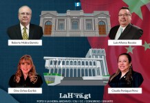 En la foto cuatro magistrados de la CC