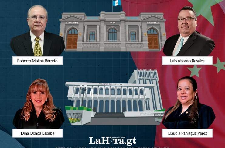 En la foto cuatro magistrados de la CC