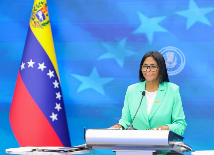 Archivo de la presidenta de Venezuela, Delcy Rodríguez. Foto La Hora: EFE