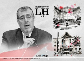 El presidente Bernardo Arévalo anunció que pedirá investigar el contrato por el nuevo sistema biométrico del Renap. Arte: La Hora/Alejandro Ramírez.