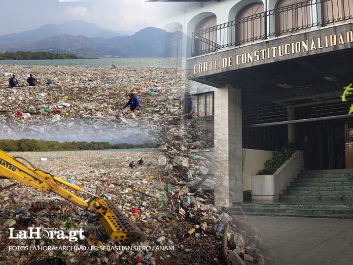 El lago de Amatitlán continúa sin tener soluciones para su saneamiento tras decisiones de la CC y la Anam de Sebastián Siero. Diseño La Hora: Alejandro Ramírez