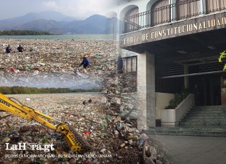 El lago de Amatitlán continúa sin tener soluciones para su saneamiento tras decisiones de la CC y la Anam de Sebastián Siero. Diseño La Hora: Alejandro Ramírez