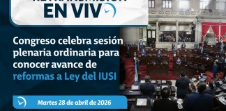 La sesión ordinaria está programada para este martes a partir de las 2:00 de la tarde.