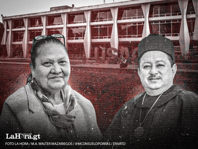 Desde inicios de marzo, el MP, de Consuelo Porras, recibió denuncias de la Contraloría General de Cuentas contra Walter Mazariegos. Arte: La Hora/Roberto Altán.