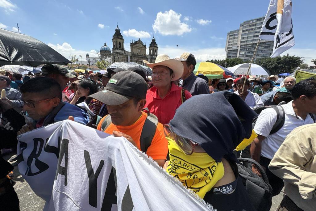 La manifestación campesina comenzó desde la mañana en varios puntos de la capital. Foto La Hora: José Orozco