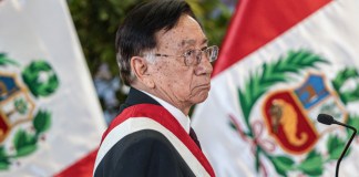 Fotografía de archivo del presidente interino de Perú, José María Balcázar. Foto La Hora: EFE