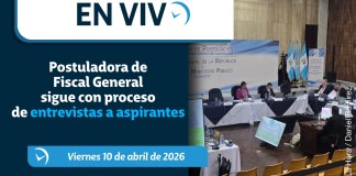 Última ronda de entrevistas a aspirantes a Fiscal General.