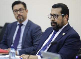 El viceministro de Educación, Francisco Cabrera, indica que se evalúan establecimientos para la creación de escuelas e institutos normales con especialidades. Foto: Congreso de la República