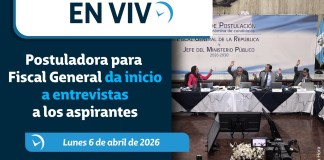 En vivo: Postuladora para Fiscal General da inicio a entrevistas a los aspirantes.
