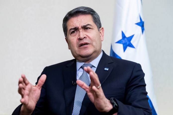 El expresidente de Honduras Juan Orlando Hernández en una foto de archivo. Foto La Hora: EFE