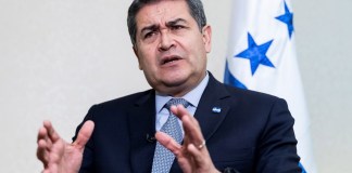 El expresidente de Honduras Juan Orlando Hernández en una foto de archivo. Foto La Hora: EFE