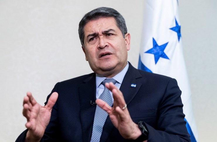 El expresidente de Honduras Juan Orlando Hernández en una foto de archivo. Foto La Hora: EFE