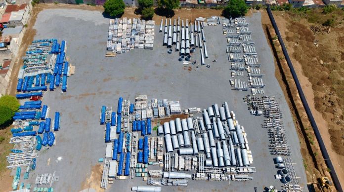 Las piezas provenientes de Austria se resguardan en un espacio seguro del municipio de Mixco y son las que se utilizarán para armar el Aerómetro. Foto La Hora: Neto Bran/FB