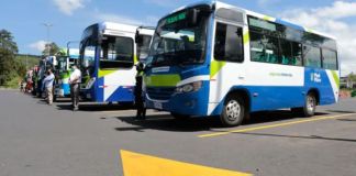 El Concejo Municipal de Mixco aprobó que desde este miércoles 29 se cobre la tarifa de Q5 en las rutas Express. Foto La Hora: DCA