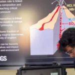 Nuevo sensor en el volcán Santiaguito permitirá predecir cambios en la actividad magmática. Foto La Hora: captura de pantalla Insivumeh