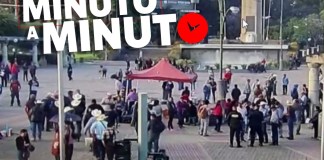 La municipalidad de Guatemala anunció de concentraciones de manifestantes en la Calle Martí, zona 6; Aguilar Batres; El Trébol; Palacio Nacional, Periférico y El Obelisco. Foto La Hora: A. Montejo