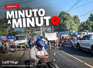 Un grupo de personas ya ha bloqueado el paso en Cocales, Suchitepéquez, mientras que Provial reporta otra manifestación en Quesada, Jutiapa.