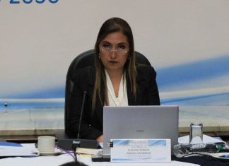 Al estilo de Silvia Valdés en 2022, Claudia Paredes aboga por aprobar informes que permitan agilizar amparos que pueden dejar fuera a jueces. Foto La Hora: Daniel Ramírez