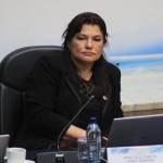La secretaria de la comisión de postulación, Patricia Gámez, presentó su desacuerdo a la resolución emitida por la CC que excluye a jueces del proceso. Foto La Hora: Daniel Ramírez