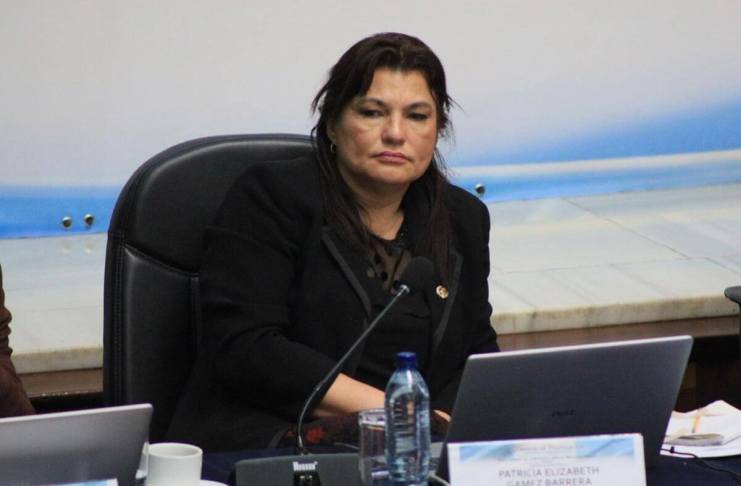 La secretaria de la comisión de postulación, Patricia Gámez, presentó su desacuerdo a la resolución emitida por la CC que excluye a jueces del proceso. Foto La Hora: Daniel Ramírez