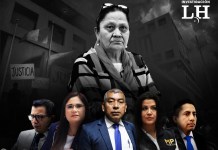 Las juntas disciplinarias del Ministerio Público, que dirige la fiscal general María Consuelo Porras, no han sancionado a fiscales bajo cuestionamiento. Diseño La Hora: Víctor García.