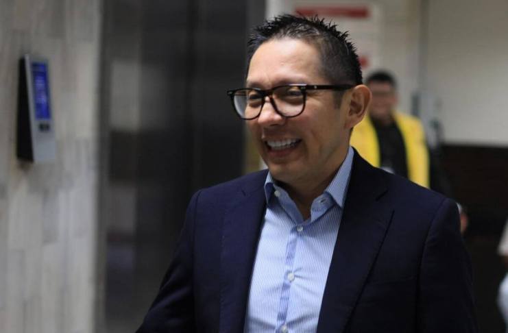 El Juzgado Quinto Penal volvió a suspender la audiencia de reparación digna en contra de Melvin Quijivix, quien sigue sin resolver su situación. Foto La Hora: Daniel Ramírez