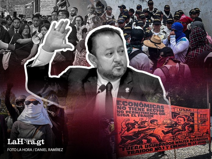 Pese al rechazo de gran parte de la comunidad universitaria, este 8 de abril se oficializó la reelección de Walter Mazariegos como rector de la Usac.