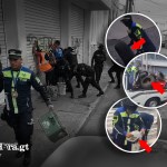 Este viernes 3 de abril, agentes de la Policía Municipal de Tránsito (PMT) de Guatemala llevaron a cabo operativos de control y retiro de aparta parqueos en el Centro Histórico. Foto: La Hora/ PMT