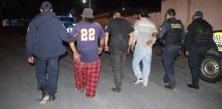 Capturan a presuntos robafurgones en Palín, Escuintla.