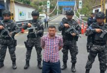 Diego Antonio Santos Villanueva buscaba pasar desapercibido en Guatemala tras cometer supuestamente el crimen. Foto La Hora: PNC El Salvador