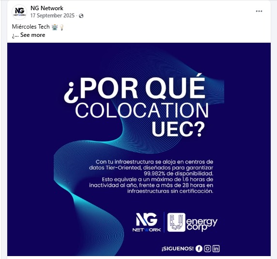 Foto: Captura de pantalla del Facebook de NG Network