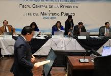 Una circunstancia inedita mantiene en vilo la ponderación del expediente del minsitro de gobernación, Marco Antonio Villeda. Foto La Hora: Daniel Ramírez