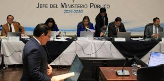Una circunstancia inedita mantiene en vilo la ponderación del expediente del minsitro de gobernación, Marco Antonio Villeda. Foto La Hora: Daniel Ramírez