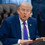 Imagen de archivo del presidente de Estados Unidos, Donald Trump, en la Casa Blanca. Foto La Hora: EFE