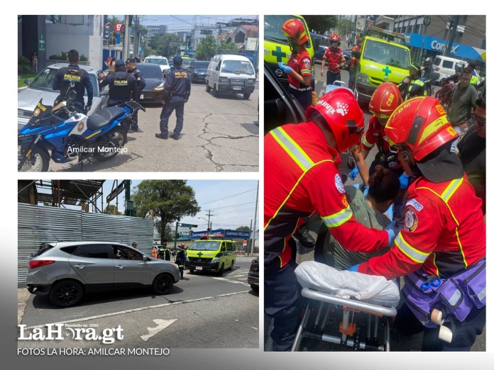 Autoridades reportan dos ataques armados simultáneos en zona 9, uno de ellos deja una mujer herida.
