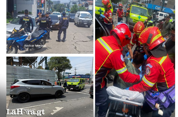 Autoridades reportan dos ataques armados simultáneos en zona 9, uno de ellos deja una mujer herida.