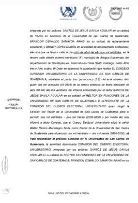 Juzgado suspende en definitiva segundo fraude de Walter Mazariegos en la rector&iacute;a de la Usac