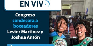 Los pugilistas guatemaltecos Lester Martínez y Joshua Antón recibirán un reconocimiento del Congreso por sus logros deportivos.