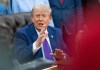 Foto de archivo del presidente de EE.UU., Donald Trump. Foto La Hora: EFE