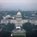 Archivo del Capitolio de los Estados Unidos visto desde el Monumento a Washington en una mañana lluviosa en Washington, D.C., Foto La Hora: EFE