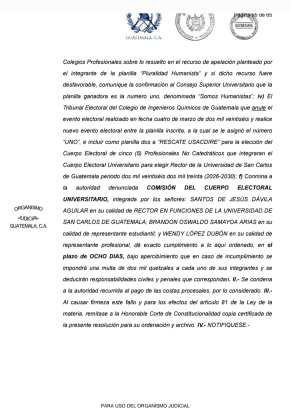 Juzgado suspende en definitiva segundo fraude de Walter Mazariegos en la rector&iacute;a de la Usac