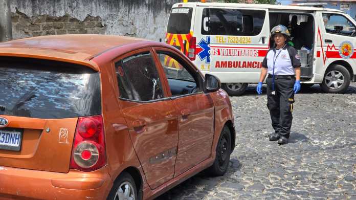 Ataque armado en Antigua Guatemala. Foto La Hora: CVB.