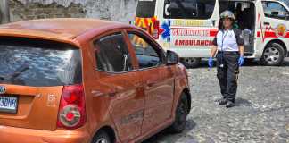 Ataque armado en Antigua Guatemala. Foto La Hora: CVB.
