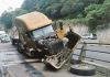Accidentr de tránsito registrado en el kilómetro 24 de Carretera a El Salvador. Foto La Hora: FB/Noticias Carretera a El Salvador